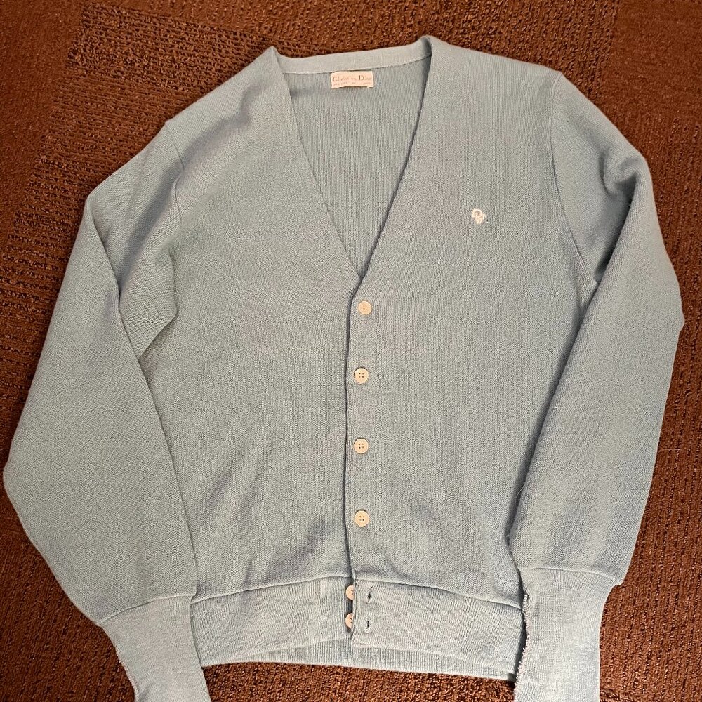 Vintage Mens Dior Cardigan Sweater